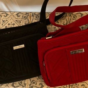 2 Vera Bradley purses red and black